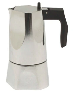 Alessi Ossidiana Mokapot 1-kops Aluminium Glans