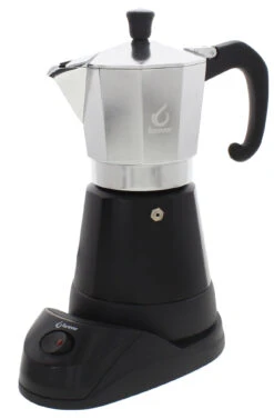 Forever Miss Moka Prestige Elektrische Mokapot 6-kops Aluminium Mat