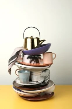 HK Living ACE6740 Bold & Basic Theepot 700 Ml Aardewerk Goudkleurig -Koffie- en theewinkel ace6740 b