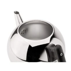 Bredemeijer Duet Bella Ronde Theepot 1,2 L Rvs/zwart -Koffie- en theewinkel bredemeijer bredemeijer duet bella ronde theepot 1 3 1