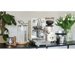 ECM Puristika Espressomachine Rvs / Crème -Koffie- en theewinkel ecm puristika creme milieu