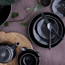 Broste Copenhagen Nordic Coal Theepot 1 Liter Aardewerk Donkerbruin -Koffie- en theewinkel nordic coal 9