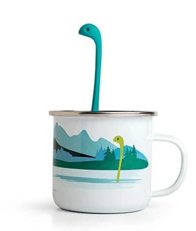 Ototo Cup Of Nessie Theeinfuser En Beker Kunststof/emaille Blauw 5 Ototo Cup Of Nessie Theeinfuser En Beker Kunststof/emaille Blauw - Afbeelding 3