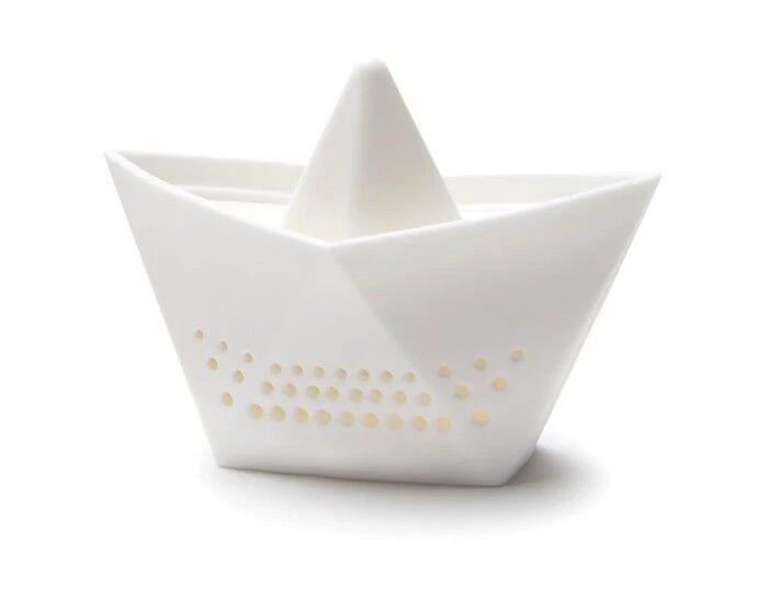 Ototo Paper Boat Thee-ei 6,5 Cm Kunststof Wit 3 Ototo Paper Boat Thee-ei 6,5 Cm Kunststof Wit