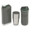 Stanley Adventure Shotglazen En Heupflacon Set Rvs Groen 6-delig -Koffie- en theewinkel stanley adventure happy hour system cocktailshaker rvs blauw 1