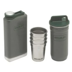 Stanley Adventure Shotglazen En Heupflacon Set Rvs Groen 6-delig